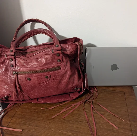 Balenciaga Agneau Classic City Moto Bag - Picture 8 of 10